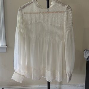 Ann Taylor Elegant Cream Blouse